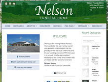 Tablet Screenshot of nelsonfuneralhome.org