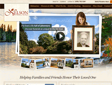 Tablet Screenshot of nelsonfuneralhome.com